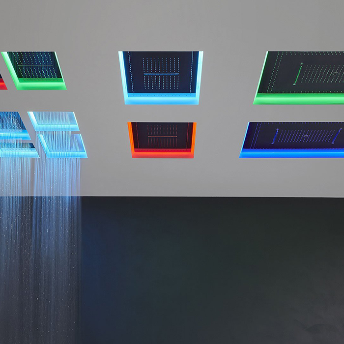Antonio Lupi Meteo  Встраиваемый верхний душ  52x35x11см, с LED подсветкой, цвет: белый