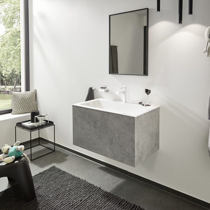 Hansgrohe Finoris Смеситель для раковины, 1 отв., с донным клапаном, цвет: белый матовый