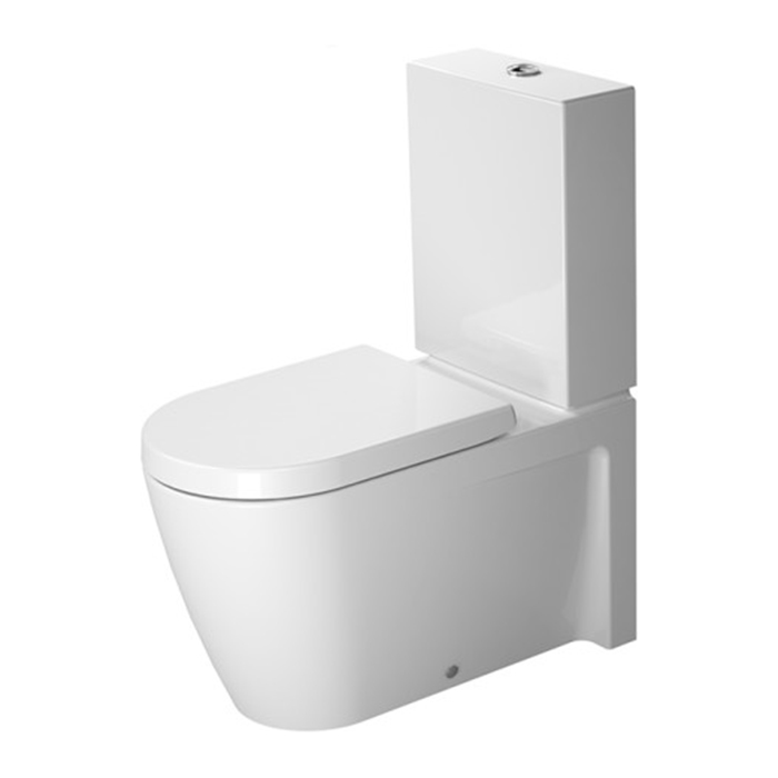 Duravit Starck 2 Унитаз моноблок приставной 72.5х37см, слив универсальный, с креплением, цвет: белый