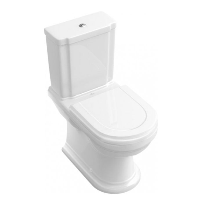 Villeroy&Boch Hommage Унитаз-моноблок 37х72.5х39см., крепеж в комплекте, CeramicPlus, цвет: белый