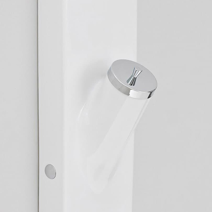 Artceram Sotto Up Стакан с крышкой, подвесной, цвет: белый/хром 