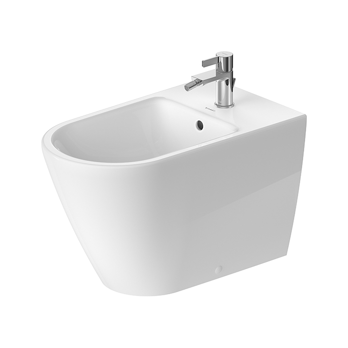 Duravit D-Neo Биде напольное 37x65х40 см, с переливом, с 1 отв., цвет: белый