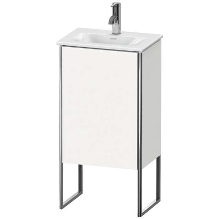 Duravit XSquare База напольная 43x30.8x84см с раковиной, 1 дверца, петли слева, цвет: глянцевый белый