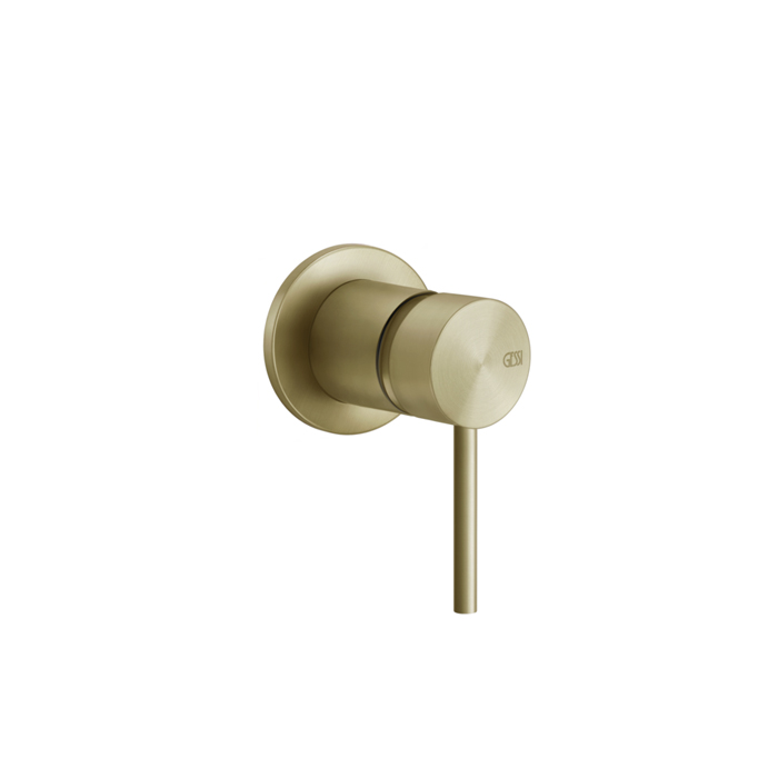 Gessi 316 Смеситель для душа, встраиваемый, цвет: Brushed Brass PVD