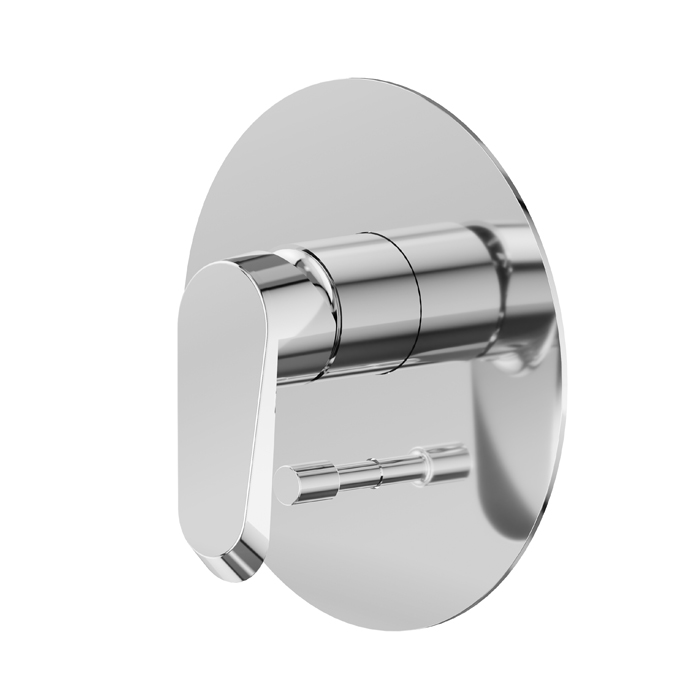 Newform Nio Смеситель для душа, встраиваемый, с ручным душем, авто переключатель на 2 потока, внешняя часть, цвет: хром
