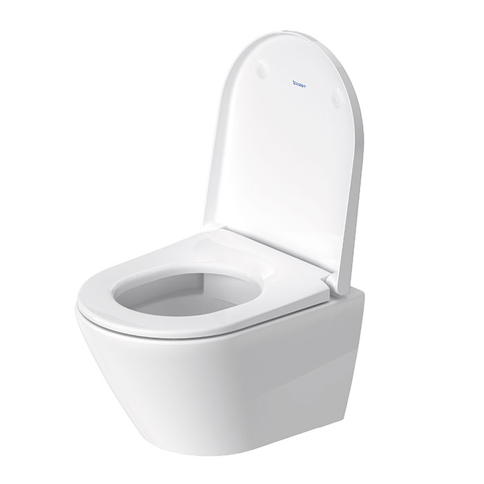Duravit D-Code Унитаз 37х48см., подвесной, безободковый, с сиденьем микролифт, цвет: белый глянцевый