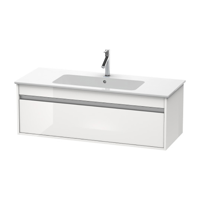 Duravit Ketho Тумба подвесная, 120x47.5х41 , с раковиной и 1 ящиком, цвет: белый глянцевый