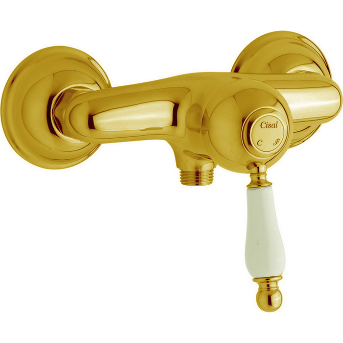 CISAL Arcana Empress Смеситель однорычажный настенный для душа, цвет: золото 
