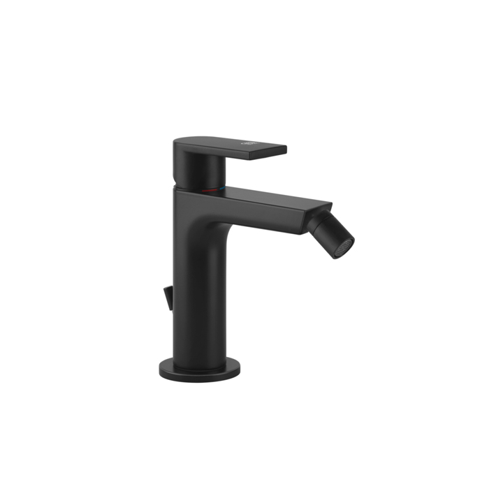 Gessi Emporio Via manzoni Смеситель для биде, на 1 отв, с донным клапаном, цвет: Black XL