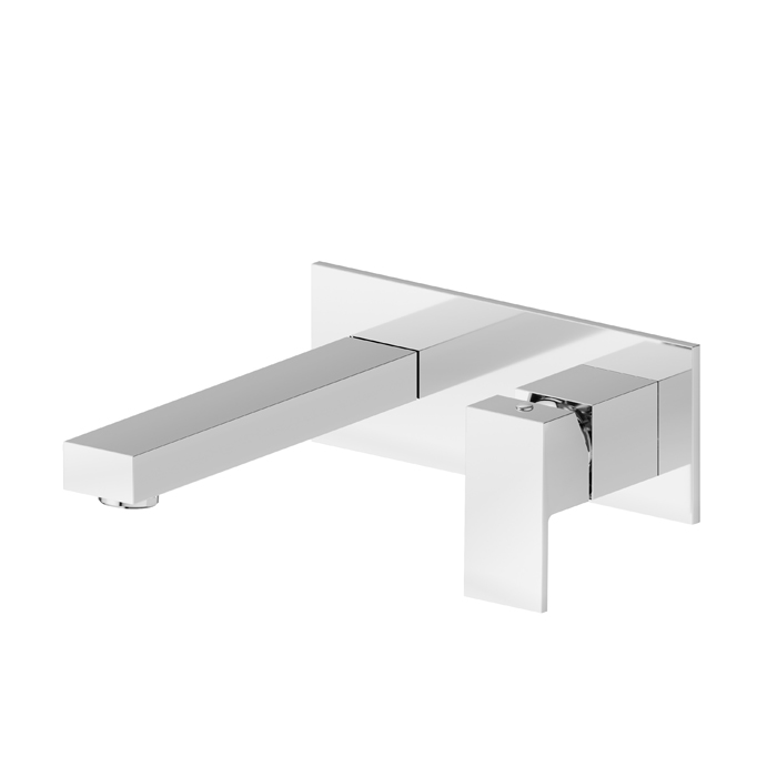 Newform Ergo Q Смеситель для раковины, встраиваемый, длинный излив, внешняя часть, цвет: хром