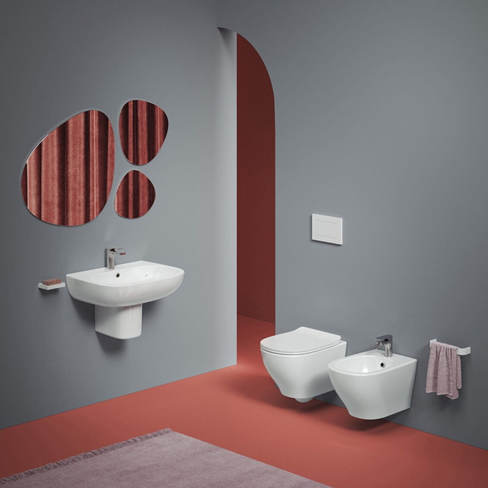 Artceram TEN Биде подвесное 52х36см, 1 отв под смеситель, цвет: белый матовый