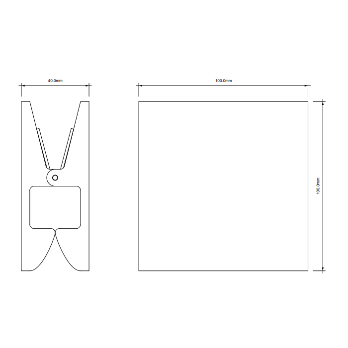 Decor Walther Pinch S/L Крючок/зажим, цвет: черный матовый