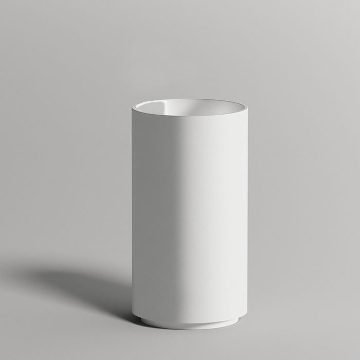 Salini Armonia Раковина напольная 47х47х87cм, без отв.под смеситель, донный клапан "Up&Down", сифон, S-Stone, цвет: белый матовый