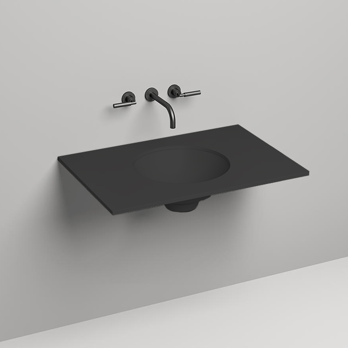 Salini Столешница 80х50х1.5 cм, из материалов S-Stone, цвет: RAL 9011