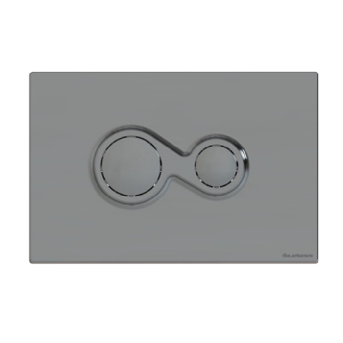Artceram Monet Клавиша смыва, цвет: хром матовый