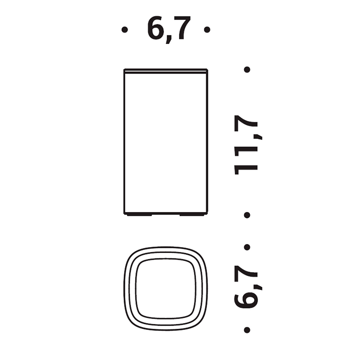 Colombo Mood Стакан настольный, цвет: Capri Blue