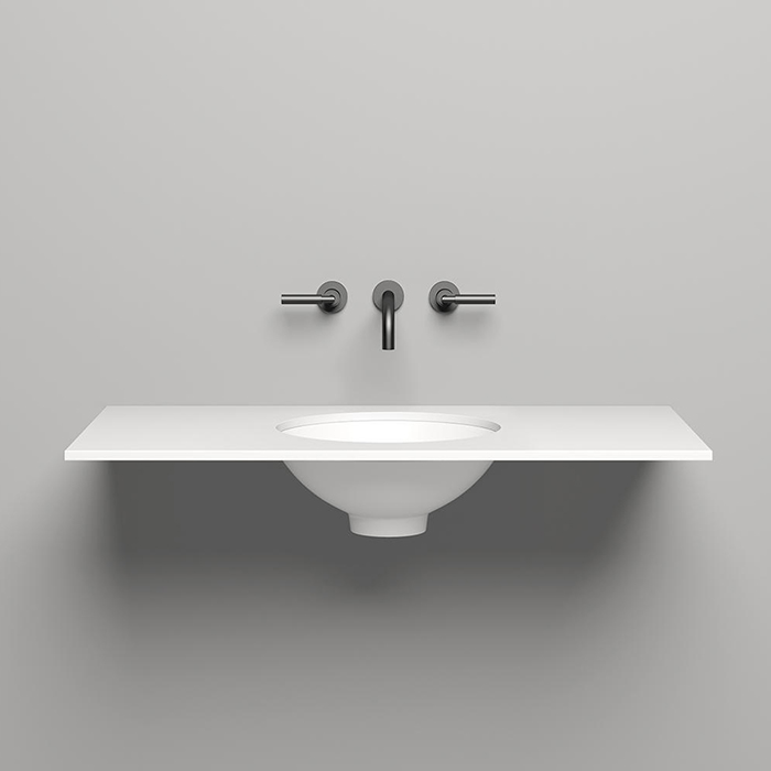 Salini Столешница 100х50х1.5 cм, из материалов S-Stone, цвет: белый матовый