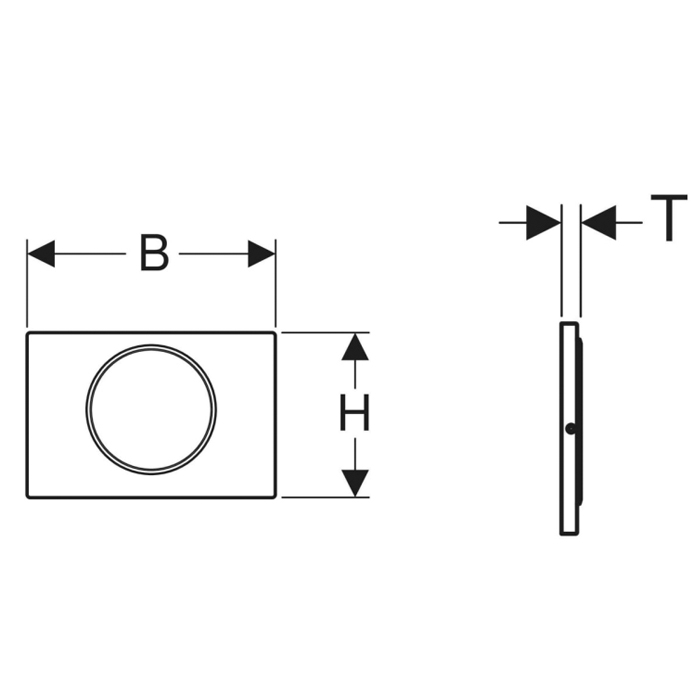Geberit Sigma10 Клавиша для унитаза, смыв/стоп, цвет: хром глянцевый