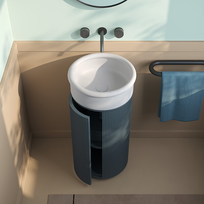 Artceram Opera Тумба с раковиной 72х40см., напольная, 1 дверка, цвет: peacock