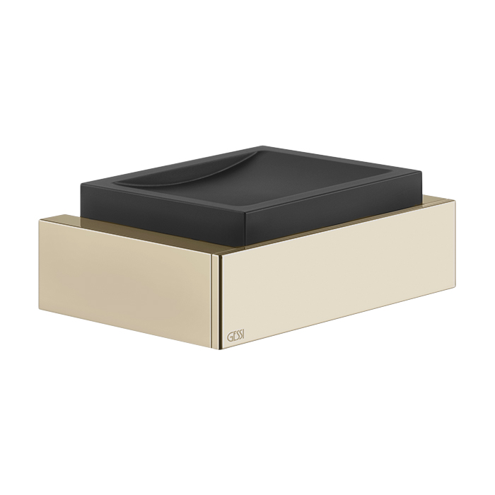 Gessi Inverso Accessories Мыльница подвесная, цвет: черный/Brass Brushed PVD