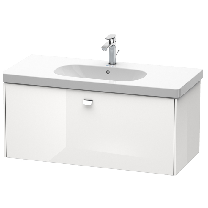 Duravit  Brioso Тумба подвесная 102х46.9х45.2см, с раковиной, с 1 выдвижным ящиком, цвет: белый глянц