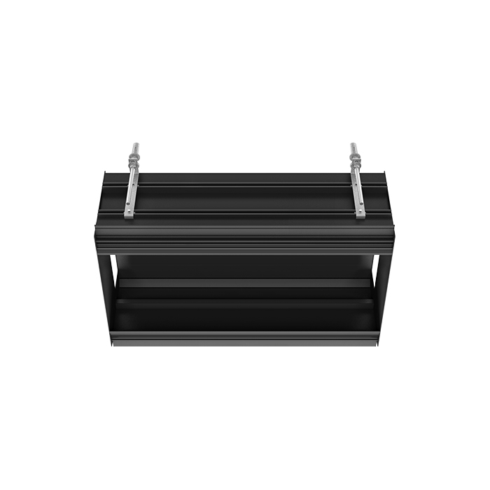 Gessi Binario Профиль линейный 670 мм, для 3 модулей, установка Shift-Fix, цвет: Black XL