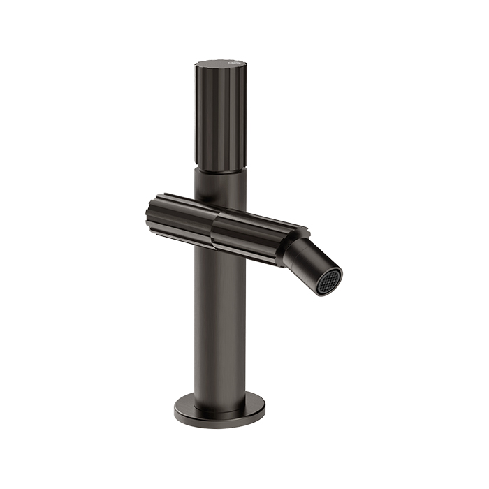 Gessi Incastri Смеситель для биде, 1 отв., без донного клапана, цвет: Black Metal Br. PVD