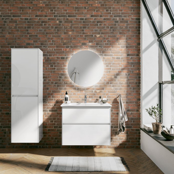 Villeroy&Boch ViConnect Донный клапан для раковины, с переливом, с керамической крышкой, нажимной, цвет: альпийский белый