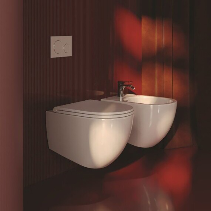 Artceram FILE 2.0 Magiclight Сиденье с подсветкой и УФ-дезинфекцией для унитаза, супер тонкое, с микролифтом, цвет: белый