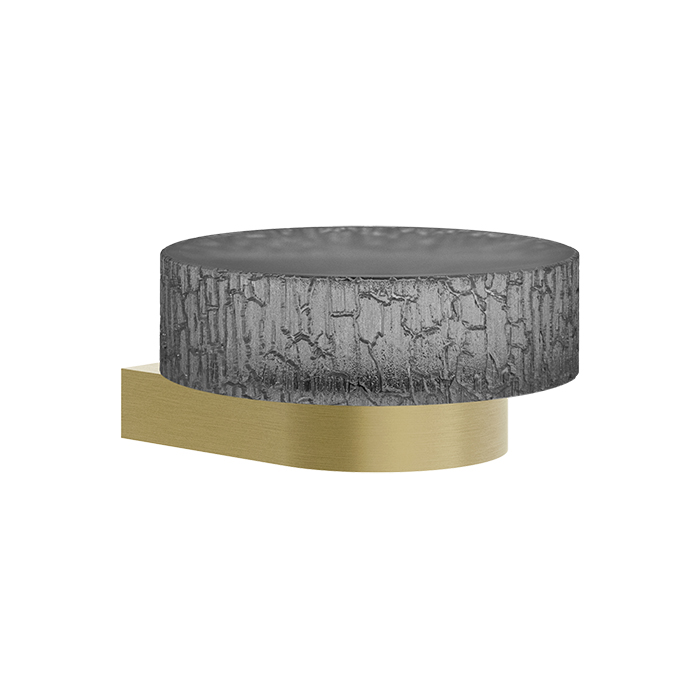Gessi Incastri Мыльница подвесная, цвет: Brass Brushed PVD/Light Smoke