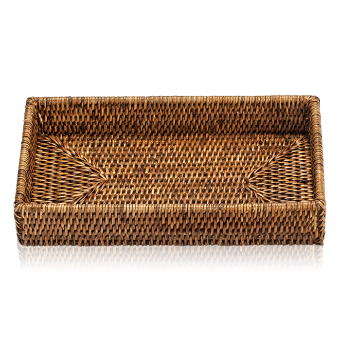 Decor Walther Basket Tab2 Лоток универсальный 30x16см, настольный, цвет: ротанг темный