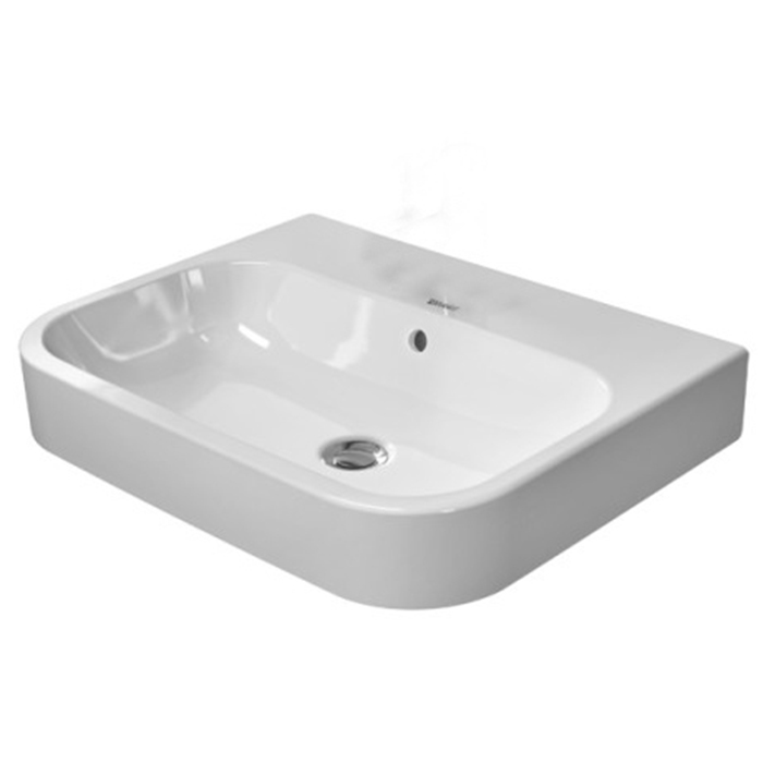 Duravit Happy D.2 Раковина 60x46 см, без отв., с переливом, цвет: белый