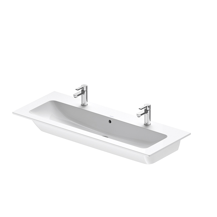 Duravit ME by Starck Раковина подвесная 123х49см., с площадкой, с 2 отв., цвет: белый