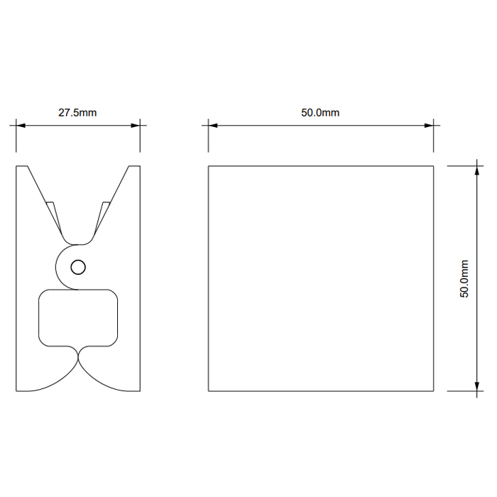 Decor Walther Pinch S/M Крючок/зажим, цвет: серебристый матовый