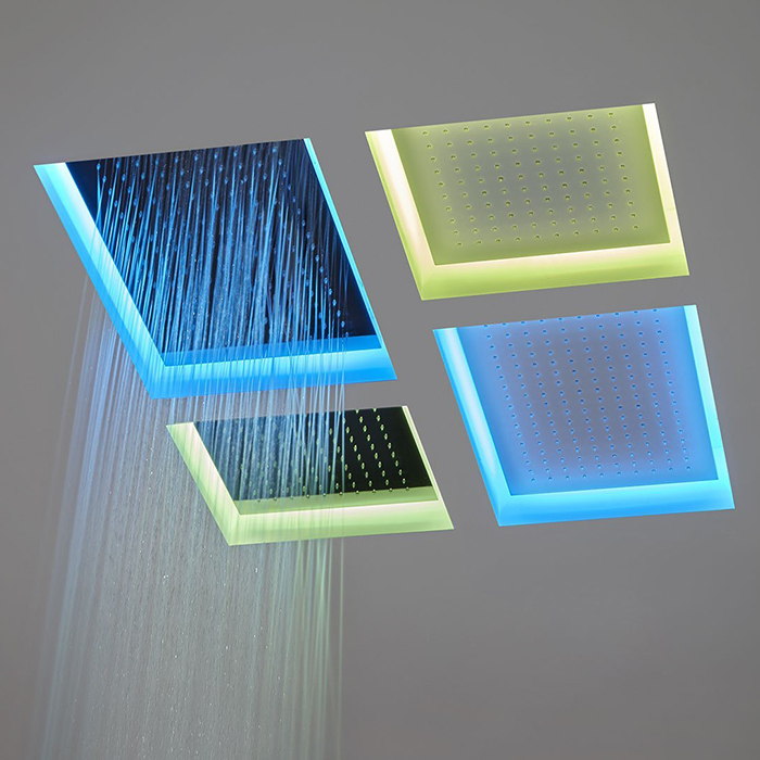 Antonio Lupi Meteo  Встраиваемый верхний душ  52x35x11см, с LED подсветкой, цвет: белый