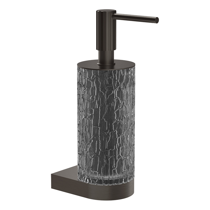 Gessi Incastri Дозатор для жидкого мыла, подвесной, цвет: Black Metal Br. PVD/Light Smoke