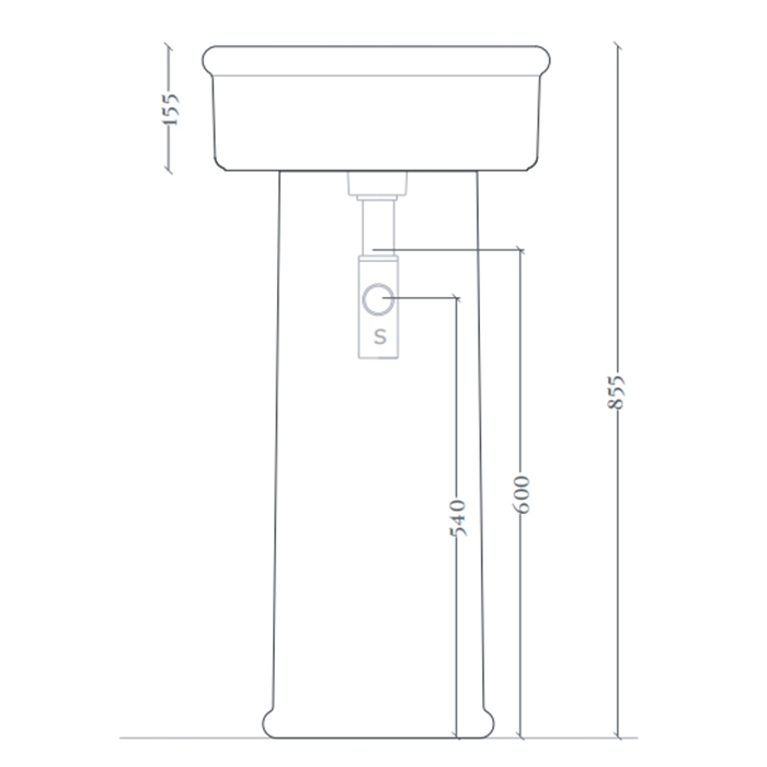 Artceram Brera Пьедестал для раковин BRERA, цвет: белый матовый