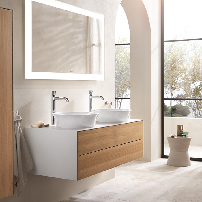 Duravit White Tulip Раковина накладная Ø50см, без перелива, без отв., цвет: белый