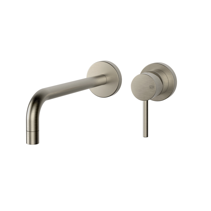 Gessi Emporio Via tortona Смеситель для раковины, встраиваемый, излив: 22.5см., цвет: Finox Brushed Nickel