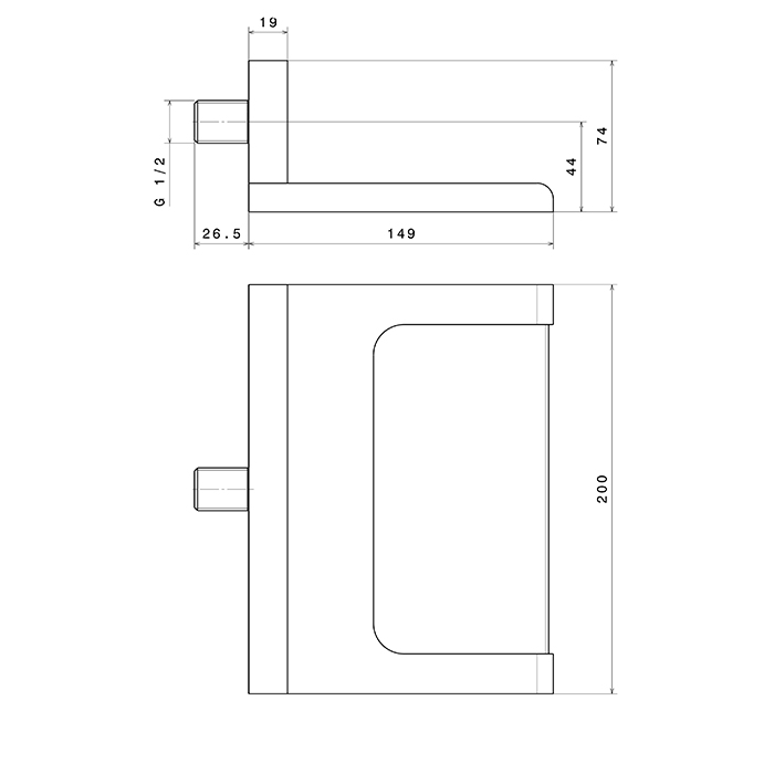 Newform Cascate Излив водопадный, открытый, цвет: PVD brushed pale gold