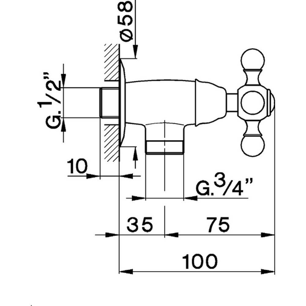 CISAL Arcana Ceramic Кран, цвет: хром