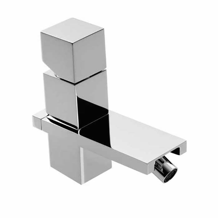 Bossini Cube Смеситель для биде на 1 отв., с заглушкой 1”1/4, цвет: хром