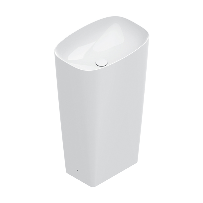 Catalano Green Раковина 55х38см., отдельностоящая, слив в пол,  цвет: белый глянцевый