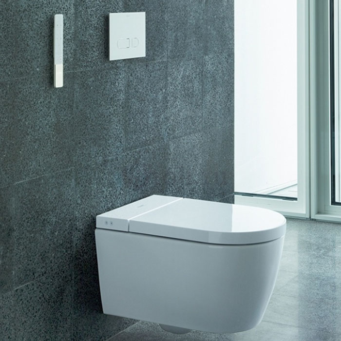 Duravit Starck F Комплект : унитаз 650000 с сиденьем SensoWash с защитным устройством в соответствии с EN 1717, цвет: белый