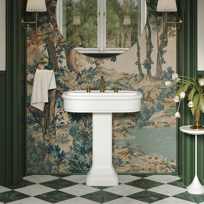 Salini Opera Раковина 75х50х16см., накладная, 3 отв., с пьедесталом, S-Sense, цвет: белый глянцевый