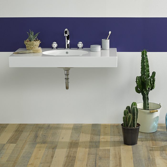 THG Ithaque decor platine Смеситель для раковины, 3 отв., цвет: хром/платина/белый фарфор