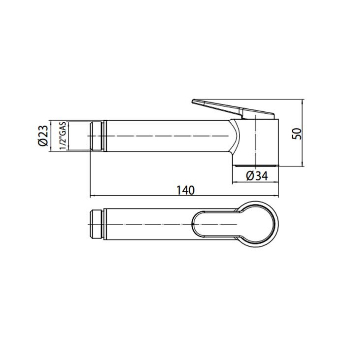 Bossini Paloma Brass Лейка для душа, латунь, цвет: Gold PVD