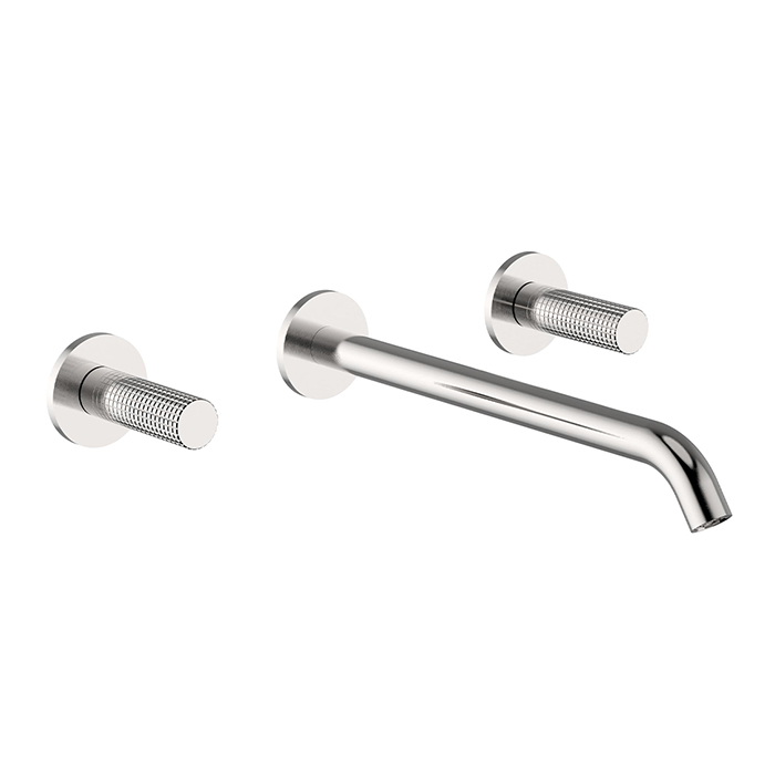 Cisal X32 Смеситель для раковины, встраиваемый, излив: 25см., цвет: Brushed Stainless Steel