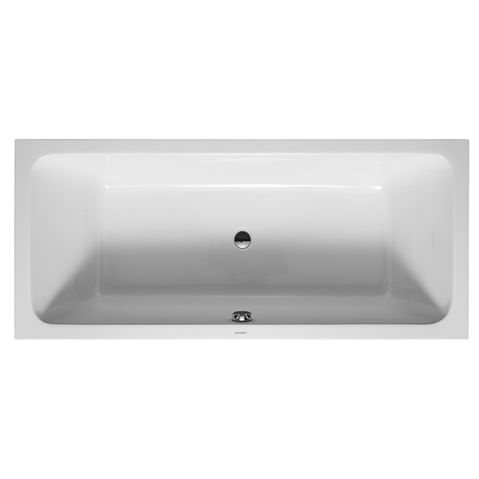 Duravit D-Code  Ванна акриловая 180х80x40см , встраиваемая, с 2 наклонами для спины, выпуск центральный, цвет: белый