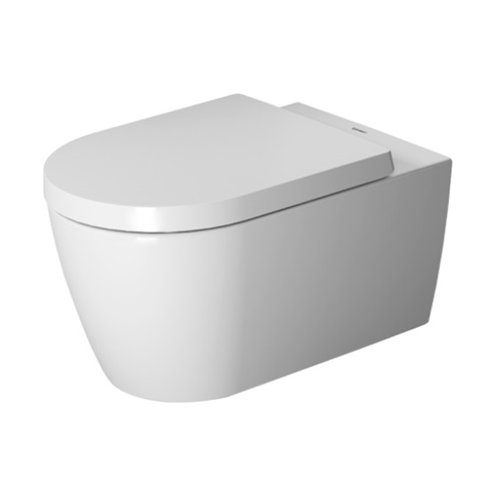 Duravit Me by Starck Унитаз 57х37см., подвесной, Rimless, с креплениями, Durafix, WonderGliss, цвет: белый